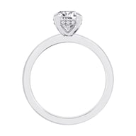 14K White Gold Under Halo 1.25ct Engagement Ring