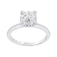 14K White Gold Under Halo 1.25ct Engagement Ring