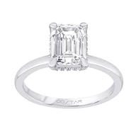 14K White Gold Under Halo 1.50ct Engagement Ring