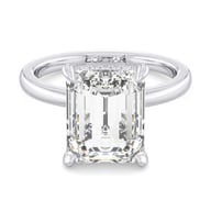 14K White Gold Under Halo 2.50ct Engagement Ring