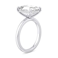 14K White Gold Under Halo 2.50ct Engagement Ring