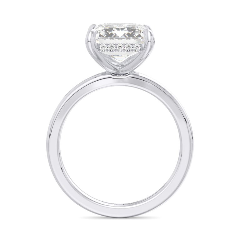 Allura Under Halo 2.50ct Emerald Engagement Ring Design