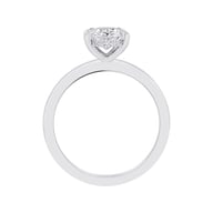 14K White Gold Under Halo 1.00ct Engagement Ring