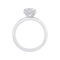 14K White Gold Under Halo 1.50ct Engagement Ring