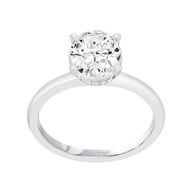 14K White Gold Under Halo 1.50ct Engagement Ring