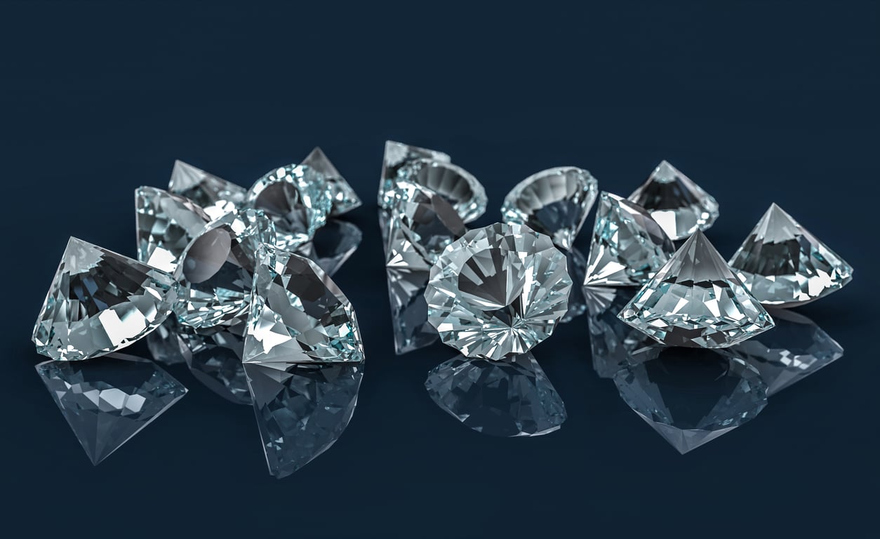 Round lab grown diamonds