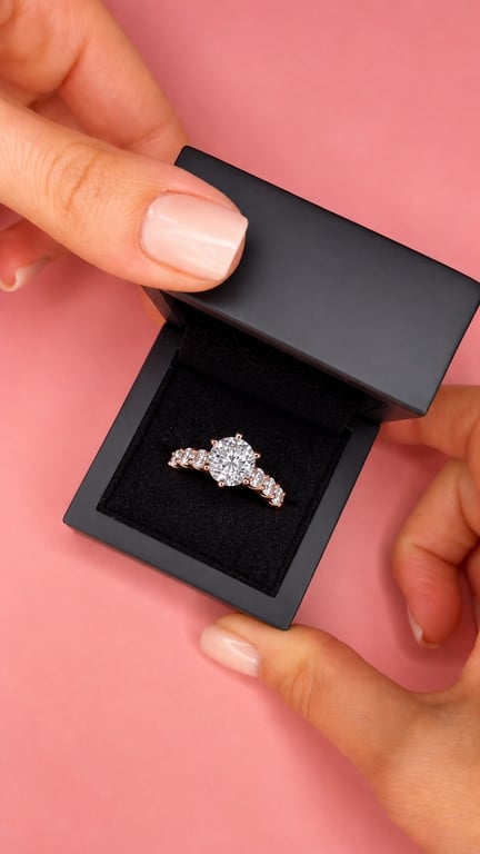 Side-Stone Engagement Ring
