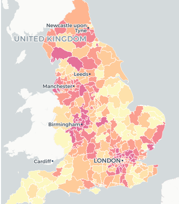 Image for Excess Deaths in April and May 2020 by Local Authority in England