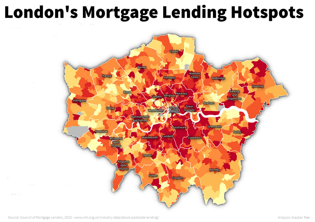 Image for London’s Mortgage Lending Hotspots
