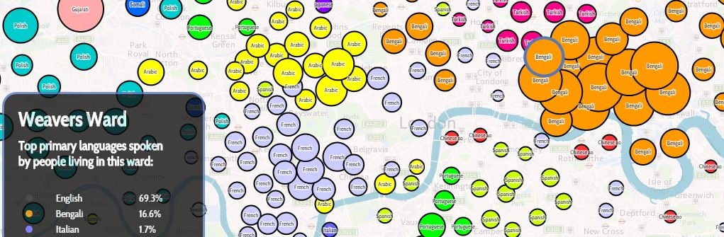 Image for Tube Tongues Language Map