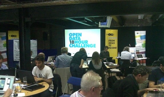 Participants at Ireland's First 18-hour Open Data Challenge