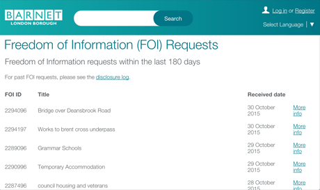Image for Disclosure Log