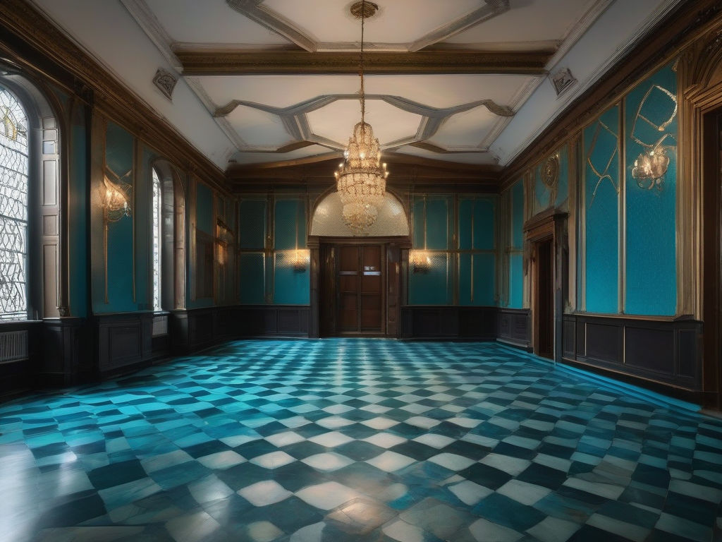 Tiled hall