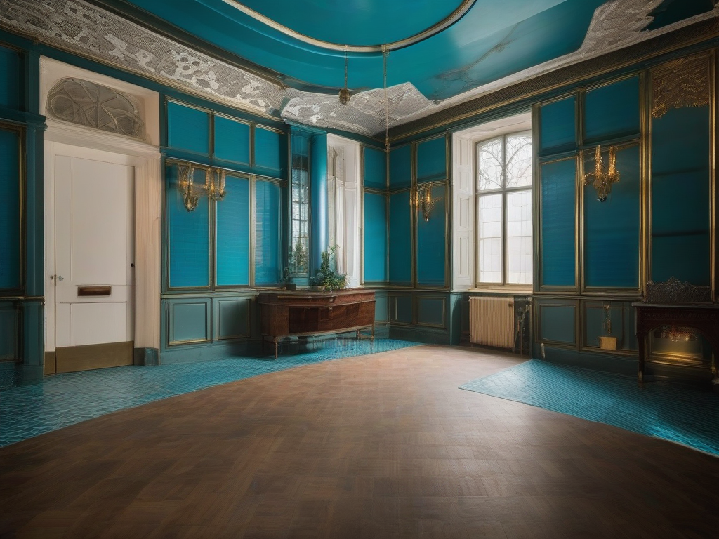 Tiled hall