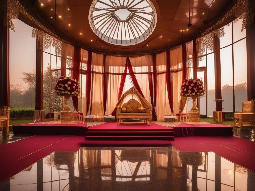 Mandap onder de koepel