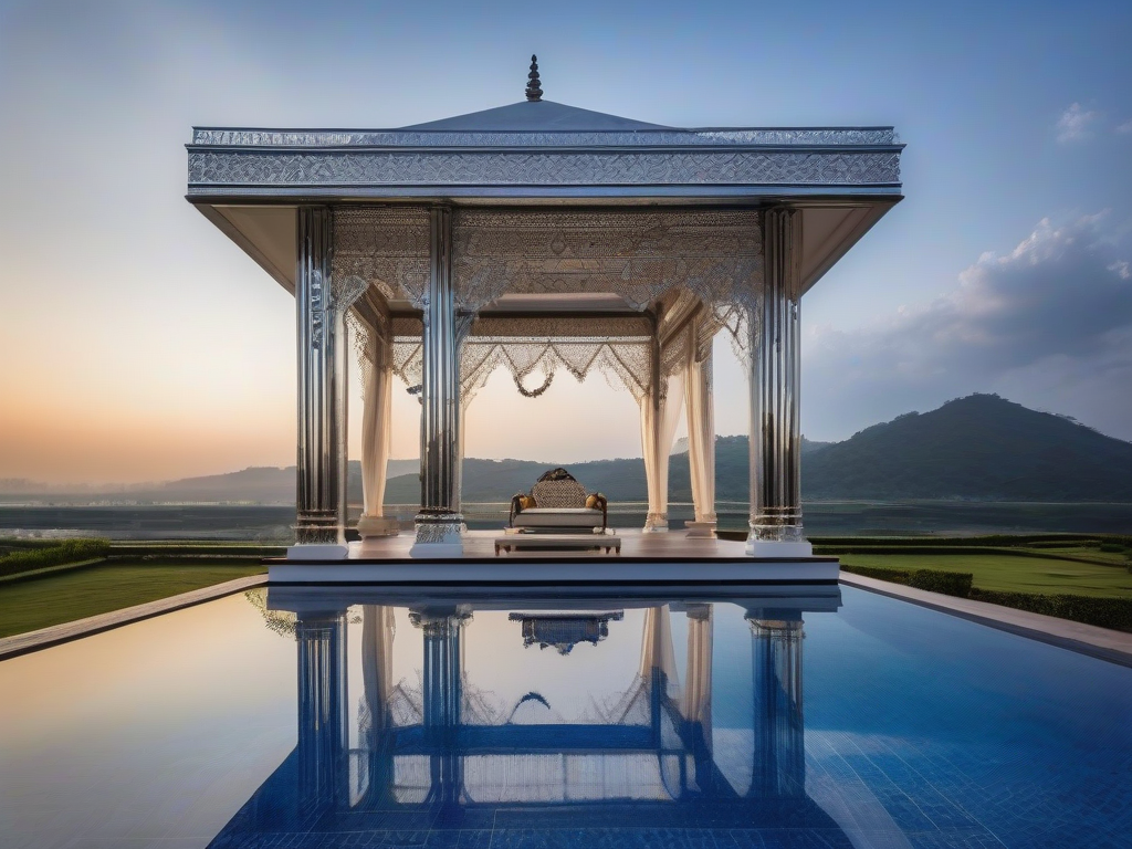 Mandap met uitzicht