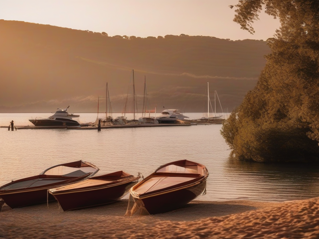 Strandje aan de haven