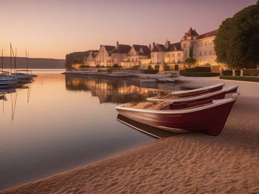 Strandje aan de haven