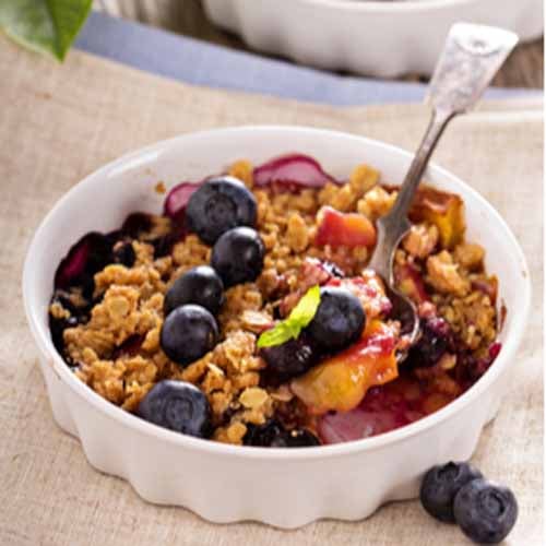 Peach Blueberry Cobbler