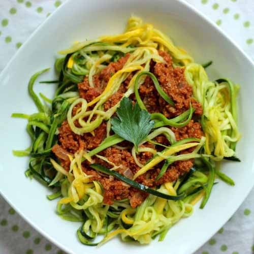 Spaghetti Zoodle Bolognese