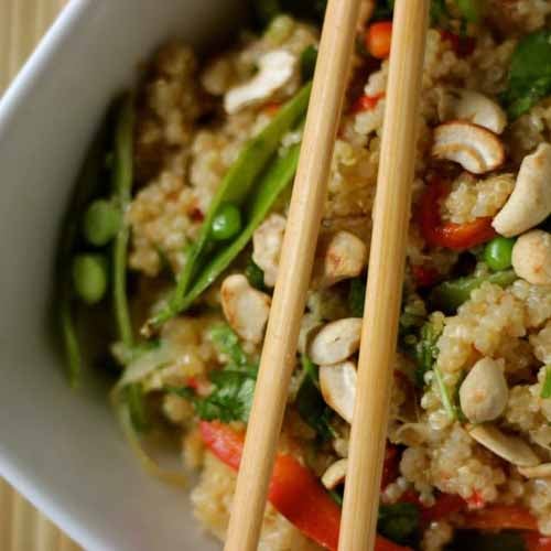 Thai Vegetables and Quinoa Bowl