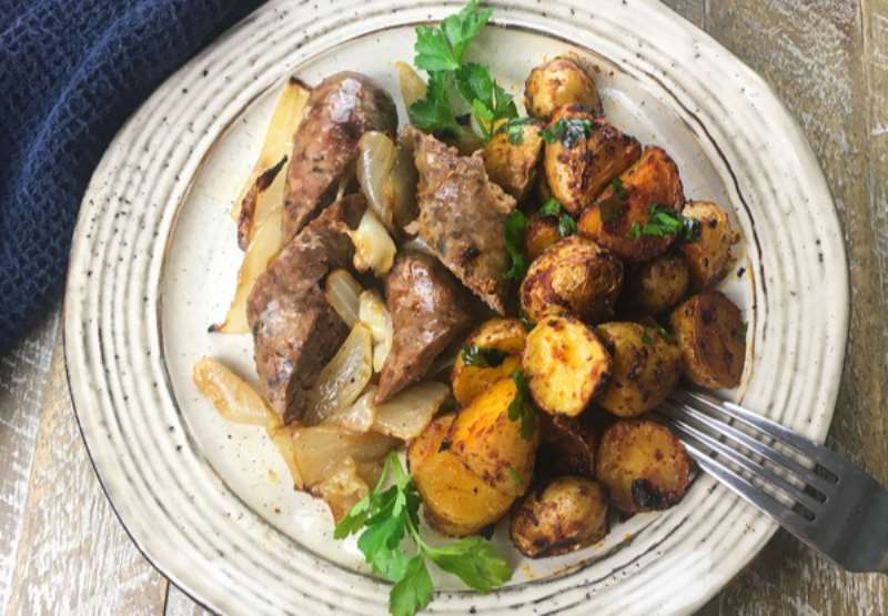Sheet Pan Chorizo with Spanish Style Potatoes