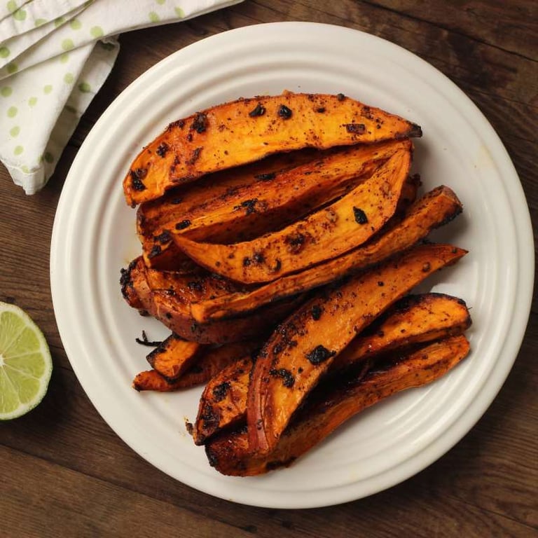 Chili Lime Roasted Sweet Potatoes