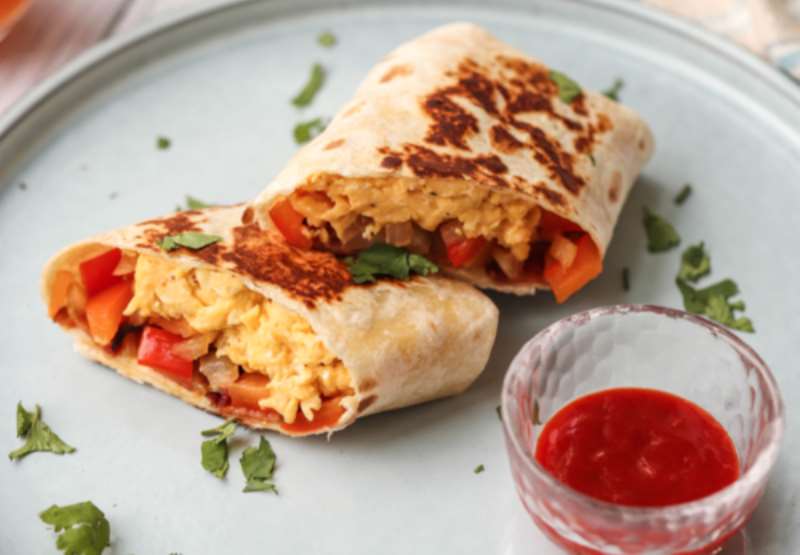 High Protein Breakfast Burrito