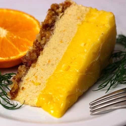 Orange Mango Freezer Cake