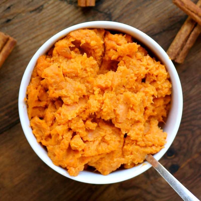 Cinnamon Mashed Sweet Potatoes