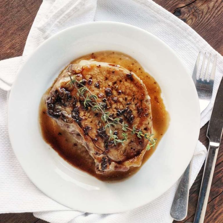 Balsamic Glazed Pork Chops