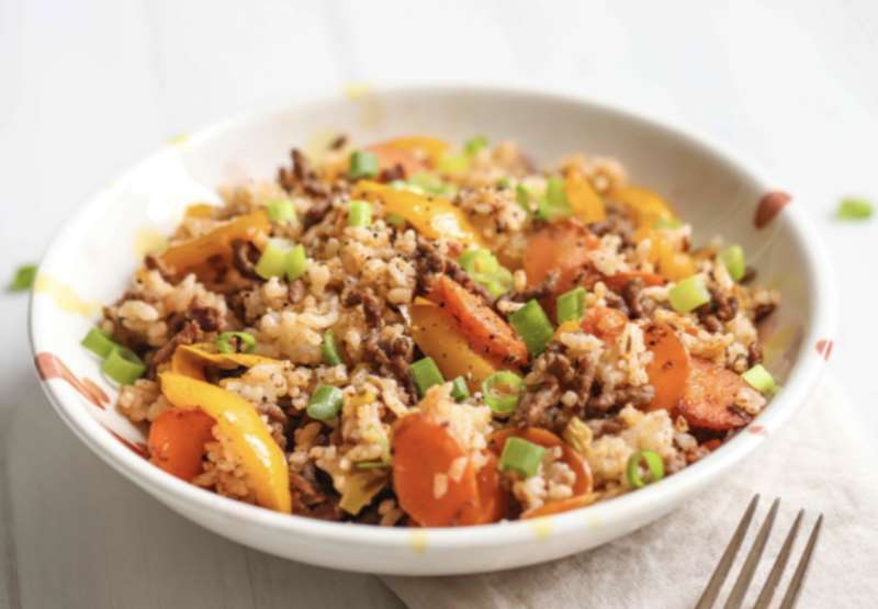 Cajun Beef and Vegetable Rice