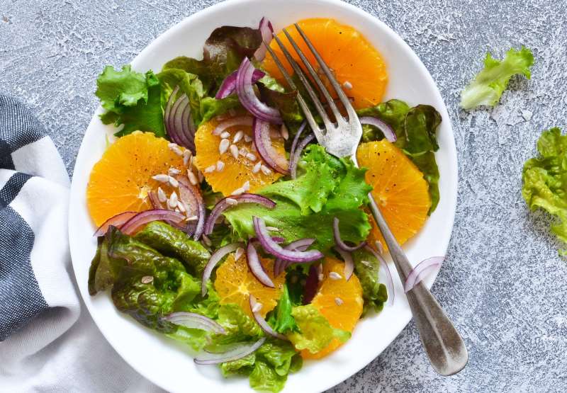 Simple Salad with Chili Lime Dressing