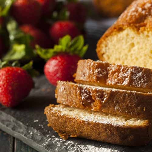 Pound Cake with Strawberries