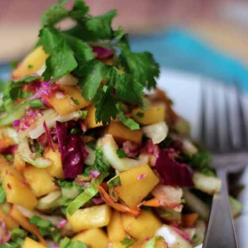 Mango Bok Choy Slaw