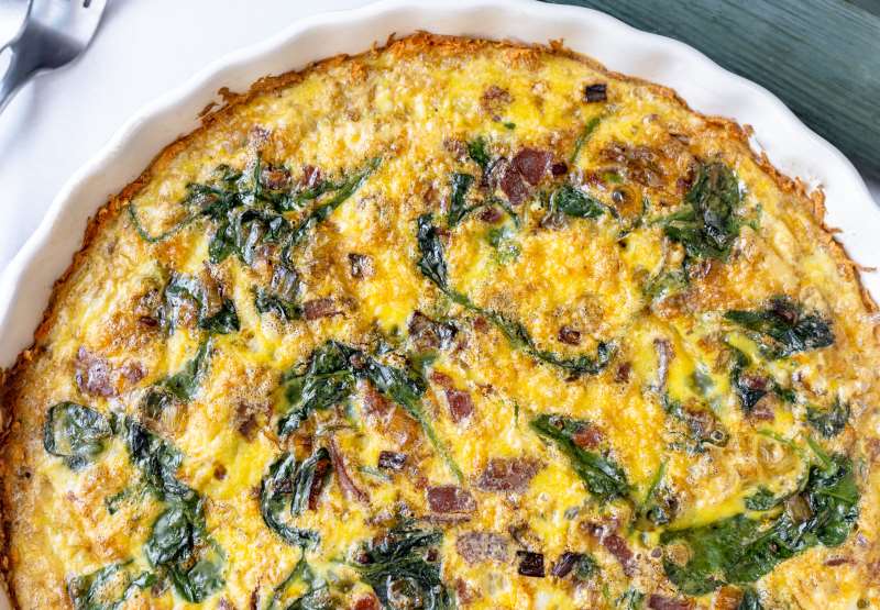Spinach Bacon Quiche