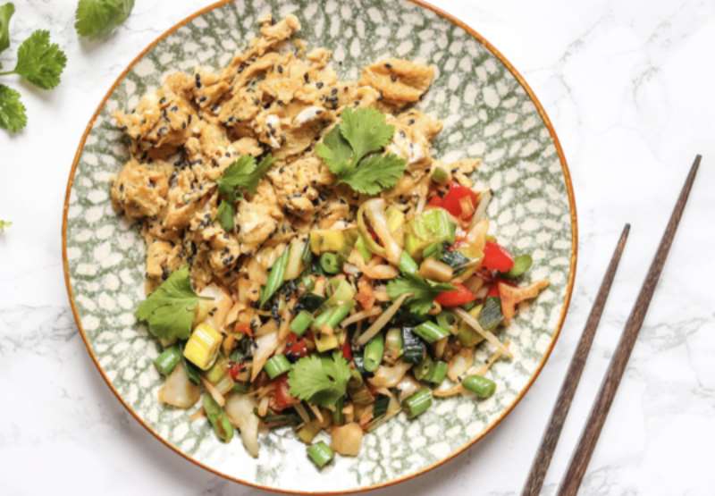 Sesame Stir-Fry Scrambled Eggs