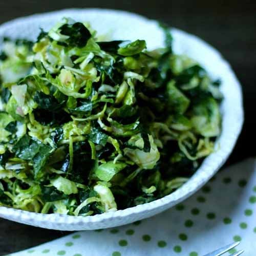 Kale and Brussels Sprouts Salad