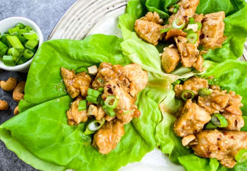 Cashew Chicken Wraps