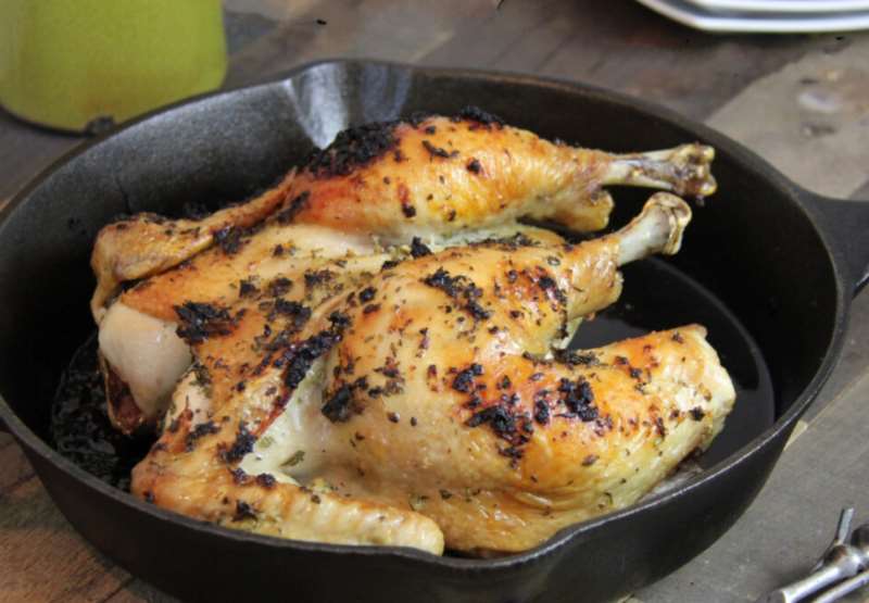 Greek Seasoned Spatchcock Chicken