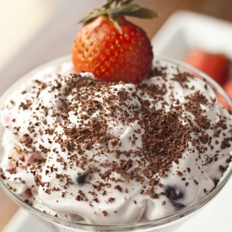 Whipped Coconut Cream with Berries