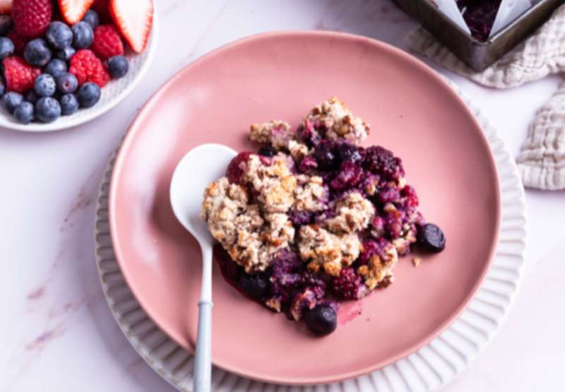 Egg Free Berry Crumble