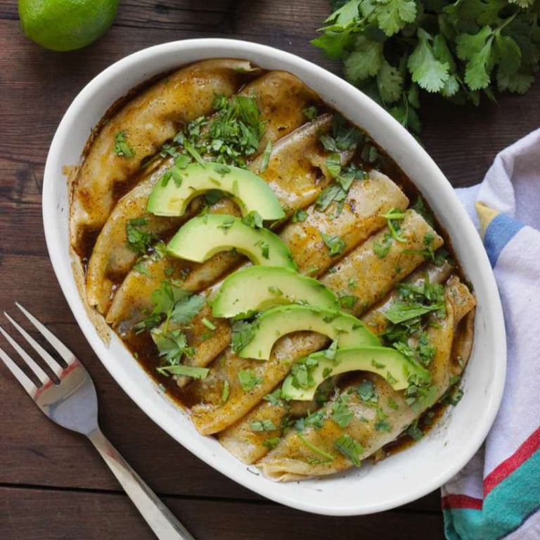 White Chicken Enchiladas