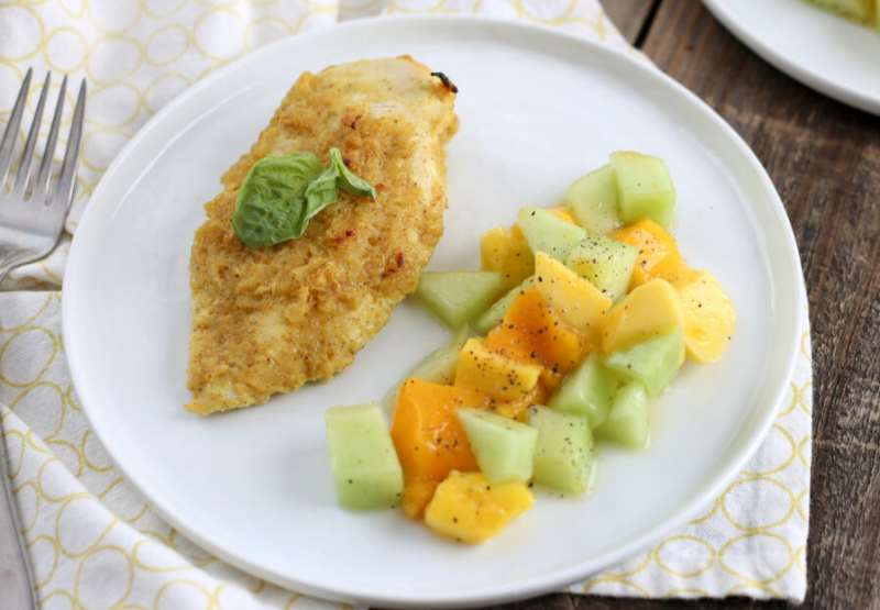 Island Chicken with Melon Salad