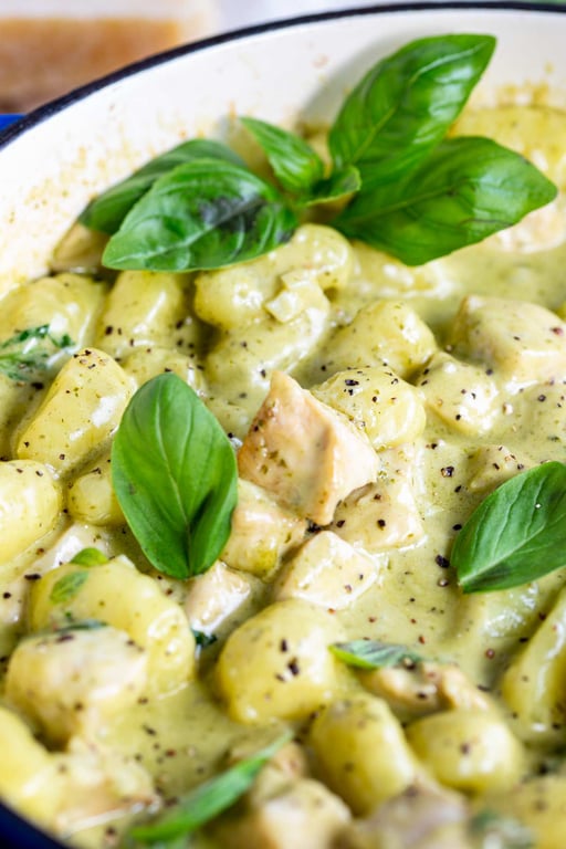 Creamy Chicken Pesto Gnocchi