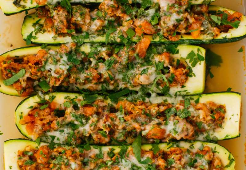 Sausage Zucchini Boats