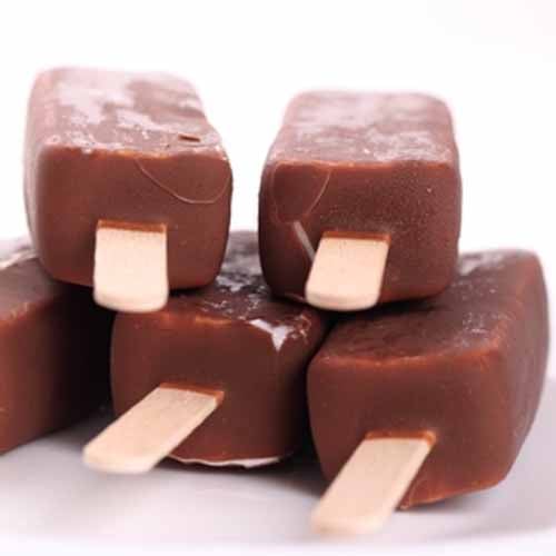 Strawberry Popsicles with Chocolate Shells