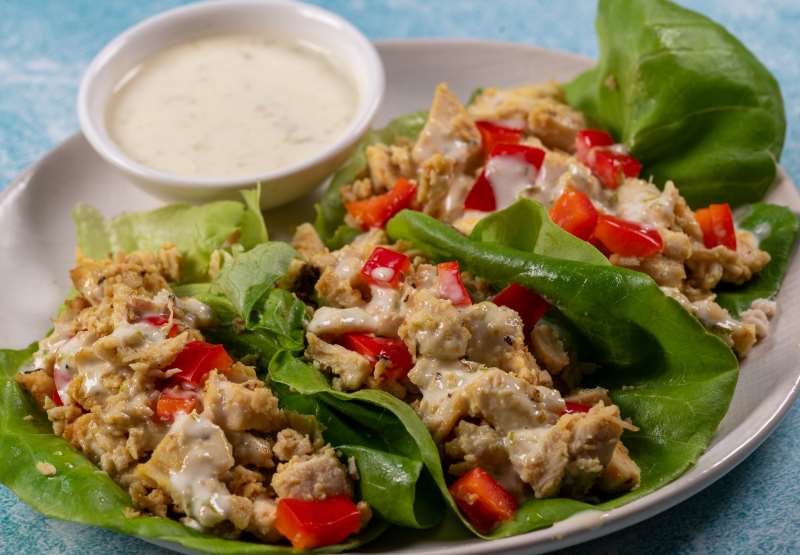 Jamaican Jerk Chicken Lettuce Cups