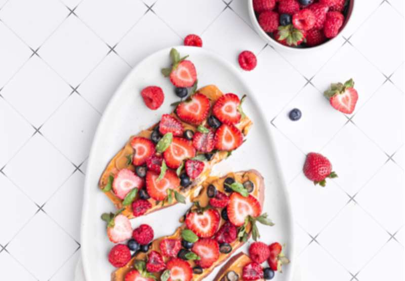 Sweet Potato Berry Toasts