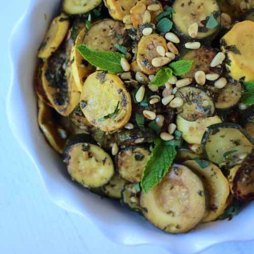 Sautéed Zuchinni with Mint
